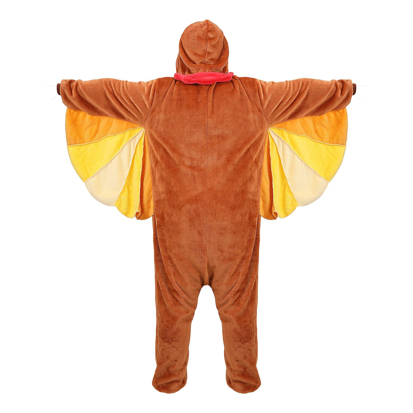 nezababy Hühner-Kostüm für Kinder, Truthahn, Pyjama, Henne-Outfit, Vögel, Tier-Einteiler, lustig, Halloween, Karneval, Cosplay, Verkleidung