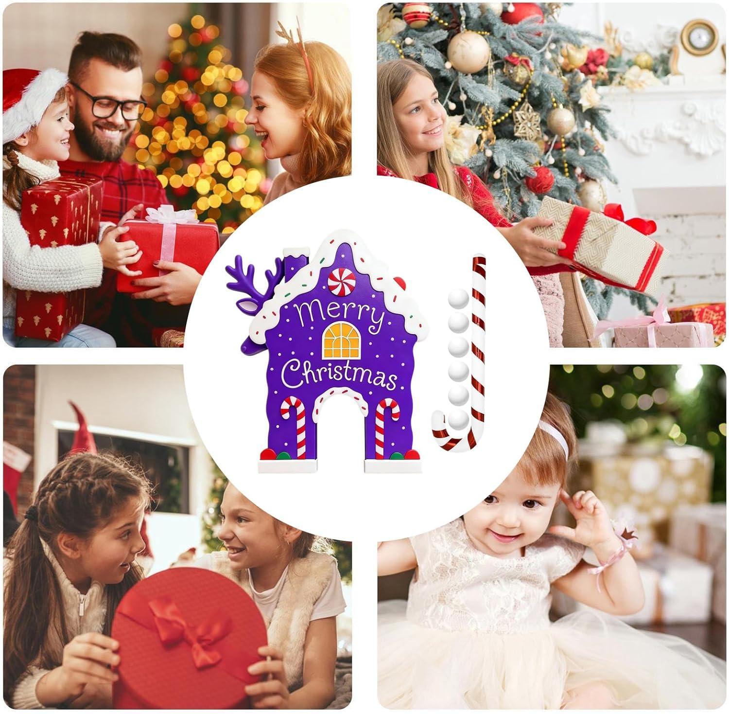 Christmas Gingerbread - Gingerbread Golf Game | Christmas Indoor Golf Game, with Candy Cane Sticks Portable Funny Indoor Outdoor Toy | Christmass Mini Games Set | for Home Party Room Holiday