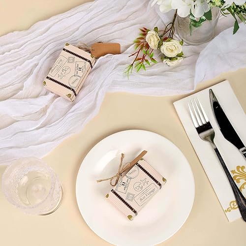 Miniatura 8 de Efavormart - 24 cajas de regalo para maleta de avión vintage de 2.0 x 3.0in