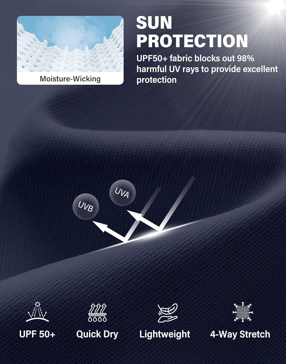 G Gradual Men's UPF 50+ Sun Protection Hoodie Jacket Lightweight Full Zip Hoodies Long Sleeve Shirts for Men Hiking Fishing - Image 7