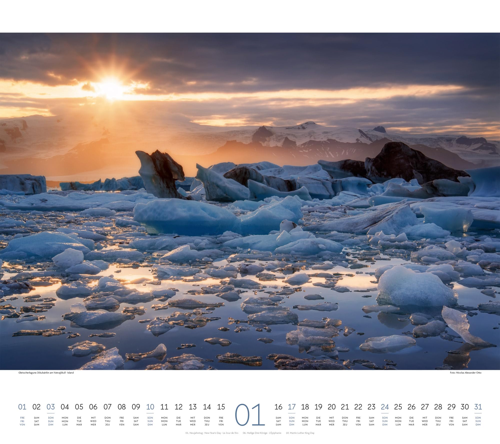 Wasser Kalender 2027: Stilsicherer Natur-Kalender im großen Querformat (54x48 cm) | Meere und Flüsse, Seen und Wasserfälle