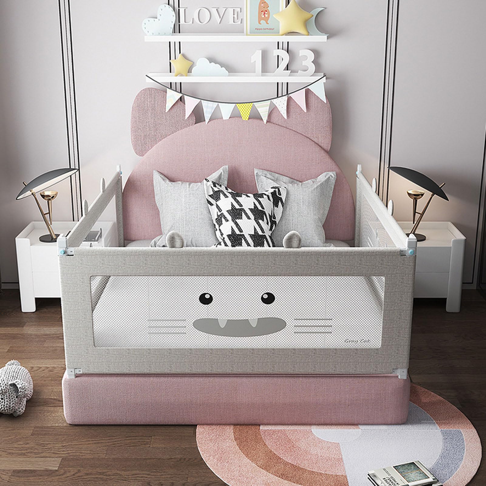 Barandillas para Camas para Niños Pequeños, Barandillas para Camas para Niños Pequeños, Protectores para Barandillas para Cuna para Bebés, Barandillas y Protectores para Barandillas para CAM