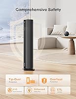 Vista 10 de PELONIS Space Heater Large Room, 30" Smart Electric Heaters with Thermostat, App & Voice Remote, 4 Heat Settings, ECO Mode, 24H Timer, Oscillating