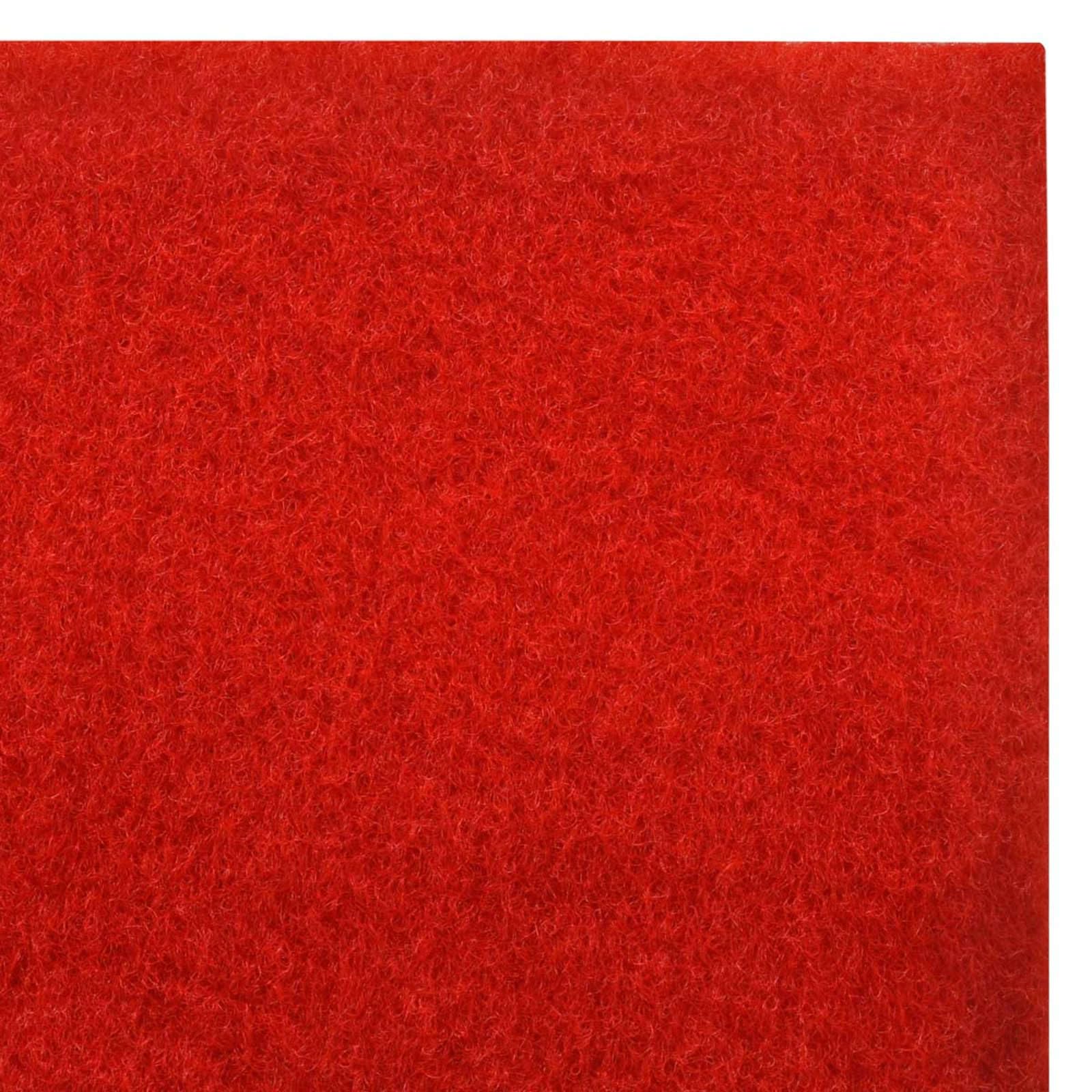 Alfombra de pasillo roja de poliéster de 1 x 5 m, enrollable, ideal para entradas, pasillos, apartamentos, apartamentos y eventos festivos, duradera y fácil de limpiar para interiores