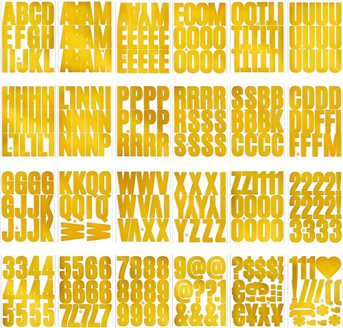 Vista 33 de Calcomanías de letras, 300 piezas, 30 hojas, vinilo autoadhesivo, impermeable, números de buzón, alfabeto para buzón, ventana, puerta, letrero, Negro