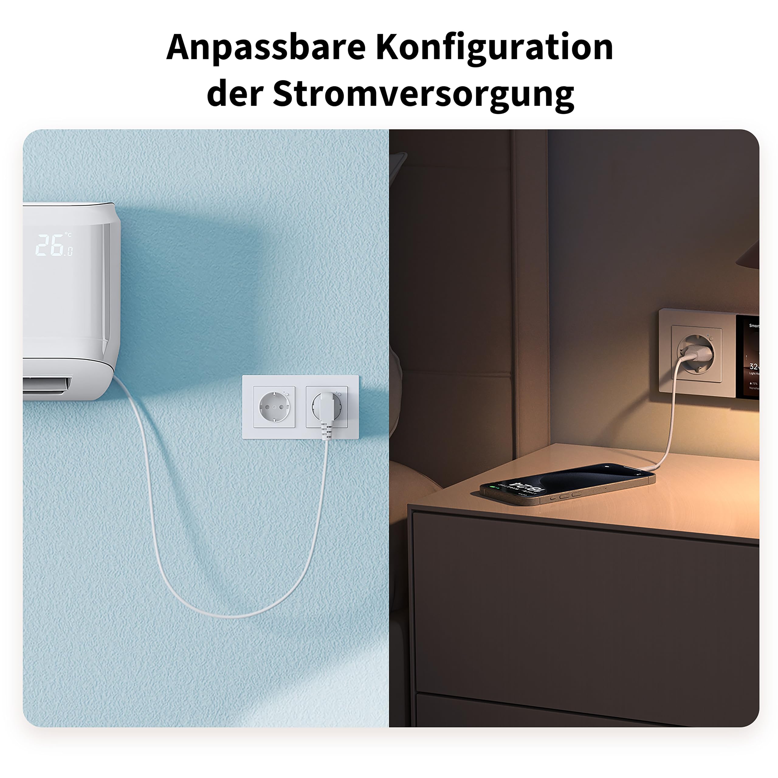 Aqara Wandsteckdose H2 EU, Energieüberwachung und Stromschutz