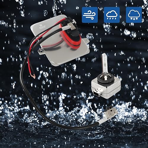 Miniatura 7 de WFLNHB Balasto de faros delanteros de xenón con encendedor y bombilla D1S 5DV 009 000-00 de repuesto para Cadillac Escalade 2007-2014 Chrysler Town