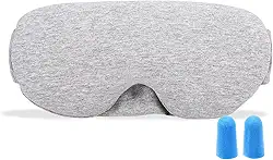 Eastdall Máscara para dormir de algodão Máscara de dormir bloqueadora de luz Máscara macia para olhos vendada capa protetora para dormir