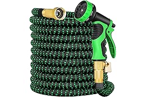 Expandable Garden Hose 50 ft with Spray Nozzle