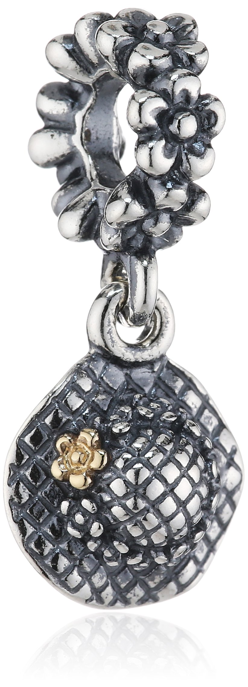 Dije de oro de 14k bicolor Pandora 790954 con diseño elegante de alta joyería 4