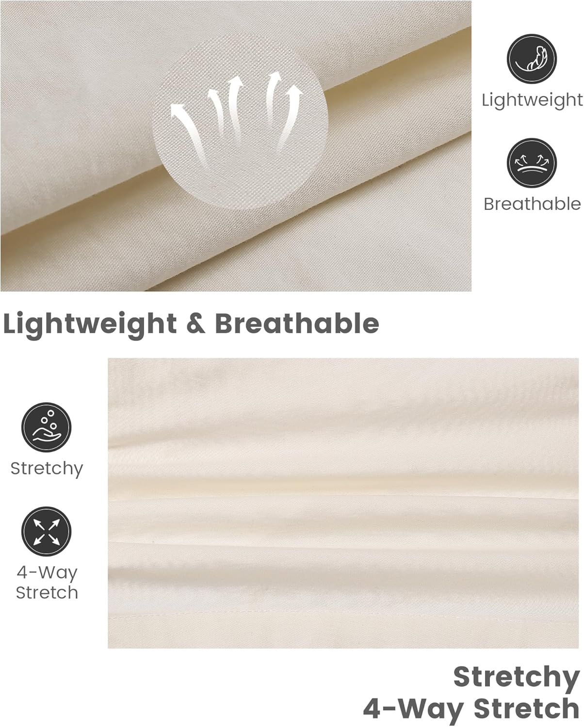 maamgic Mens Shorts Casual 4 Inch Cotton Casual Shorts for Men Elastic Waistband Mens Casual Shorts Daily Wear - Image 2