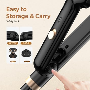 UKLISS Hair Waver Mini Crimper, Pro Beach Waves Curler