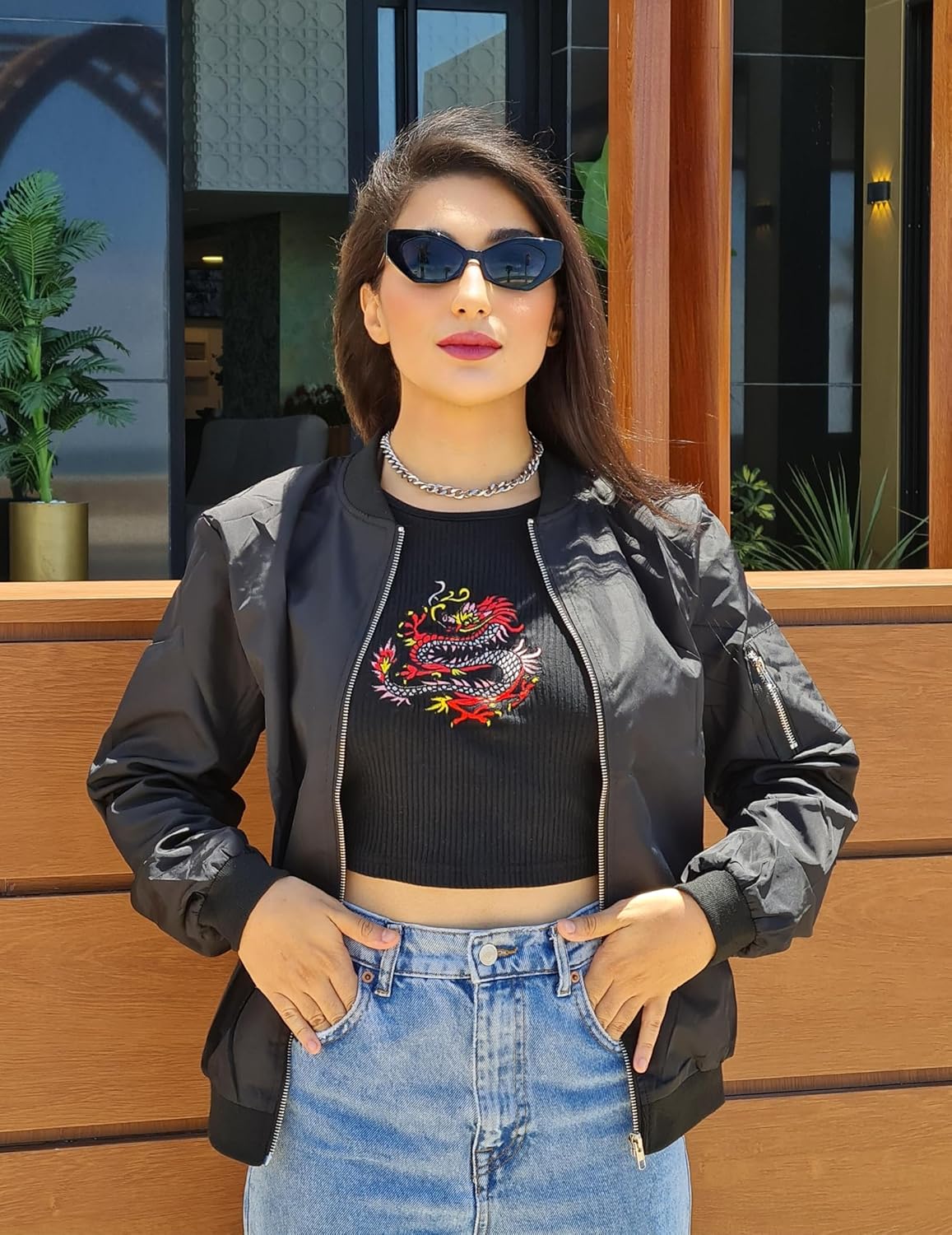 Women's Casual Bomber Jacket