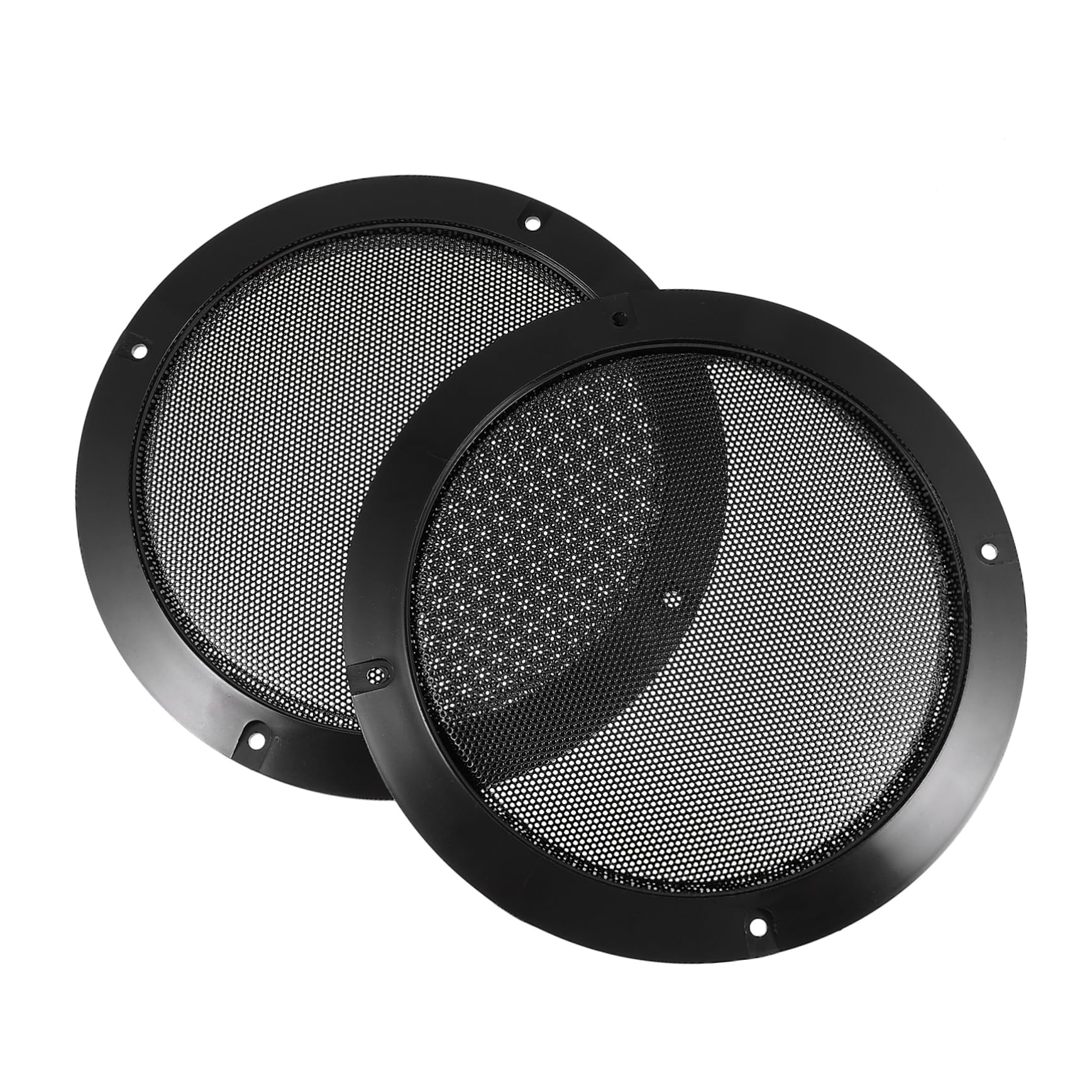 OSALADI 2pcs Car Audio Speaker Nets Crash-Proof Plastic Loudspeaker Net for Refitting Protection