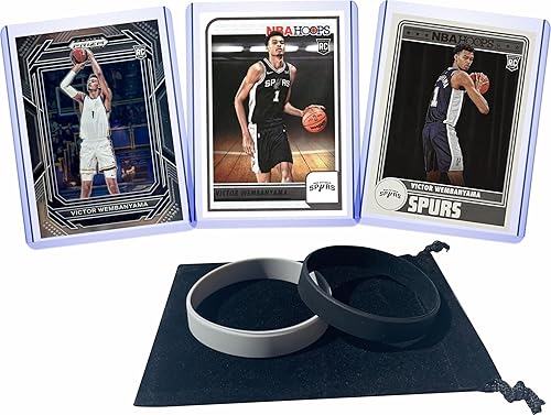 Victor Wembanyama (3) Paquete de Regalo de Tarjetas de Baloncesto Surtido - San Antonio Spurs