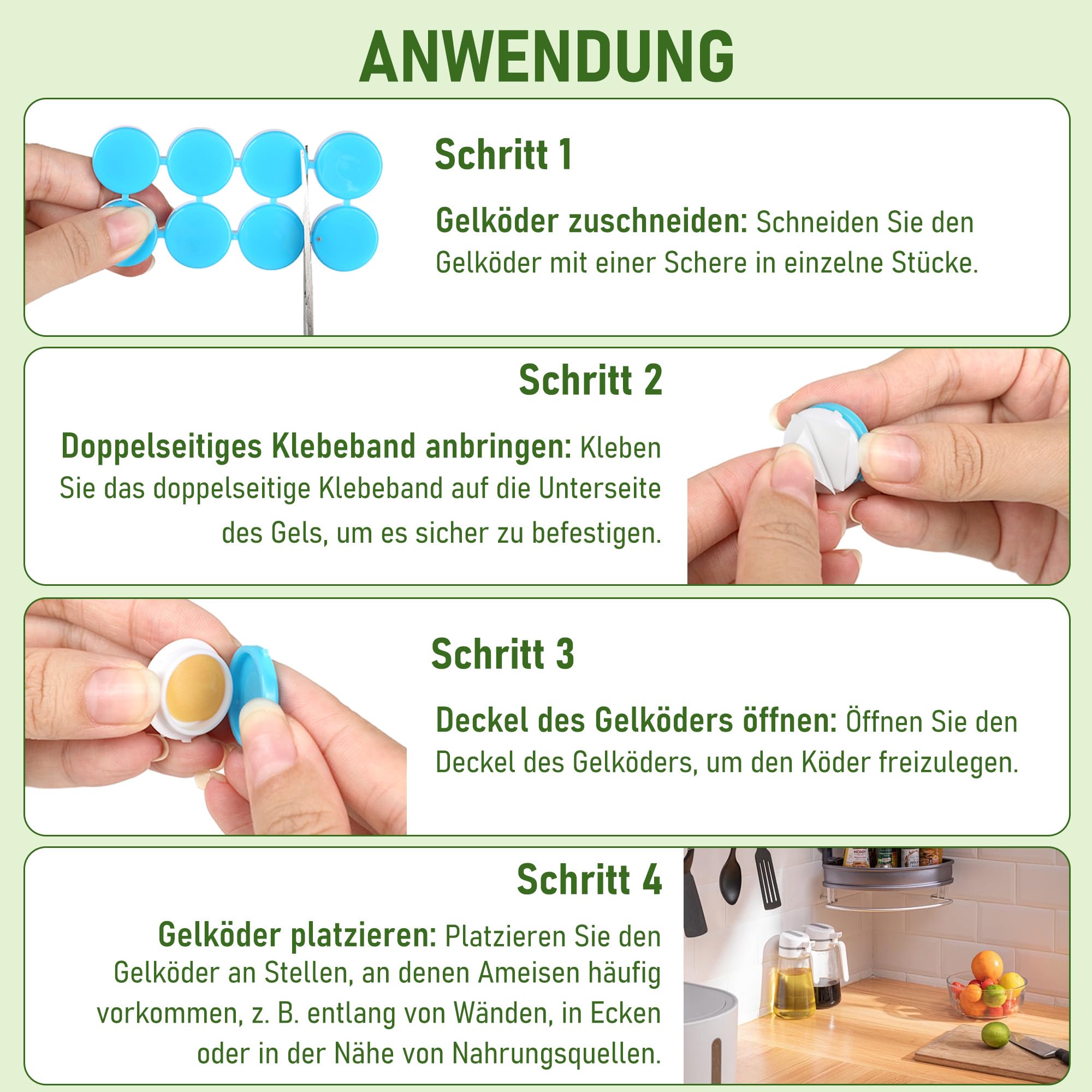 Pièges à fourmis Lot de 64 pour Intérieur Extérieur Jardin Terrasse Animaux Enfants