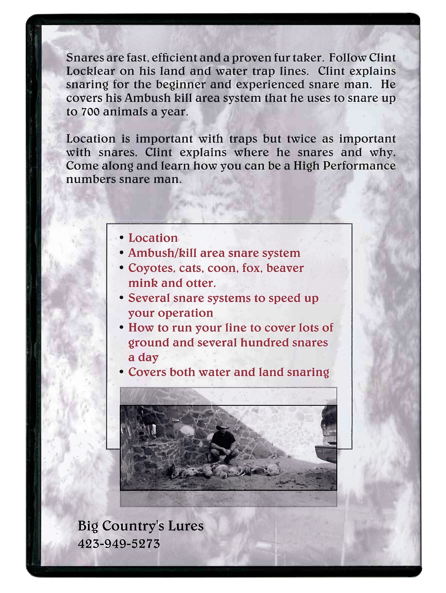 Predator Control Group Clint Locklear DVD High Performance Snaring Vol 1