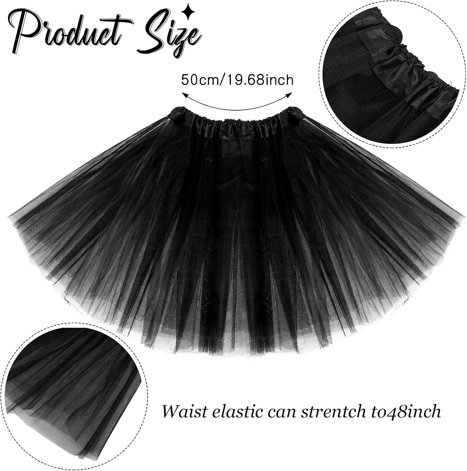 Halloween Witch Hat and Tutu Skirt Costume Set, Halloween Witch Sequins Headbands Tutu Skirt Black and White Striped Thigh High Socks for Women Halloween Cosplay Party