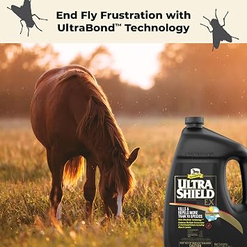 Absorbine UltraShield EX Insecticide & Repellent, 128 fl oz Gallon | Use on Horses, Dogs & Premise, Kills & Repels 70+ Species Including Flies, Mosquitoes, Ticks, Fleas, Lice, Up to 17 Days