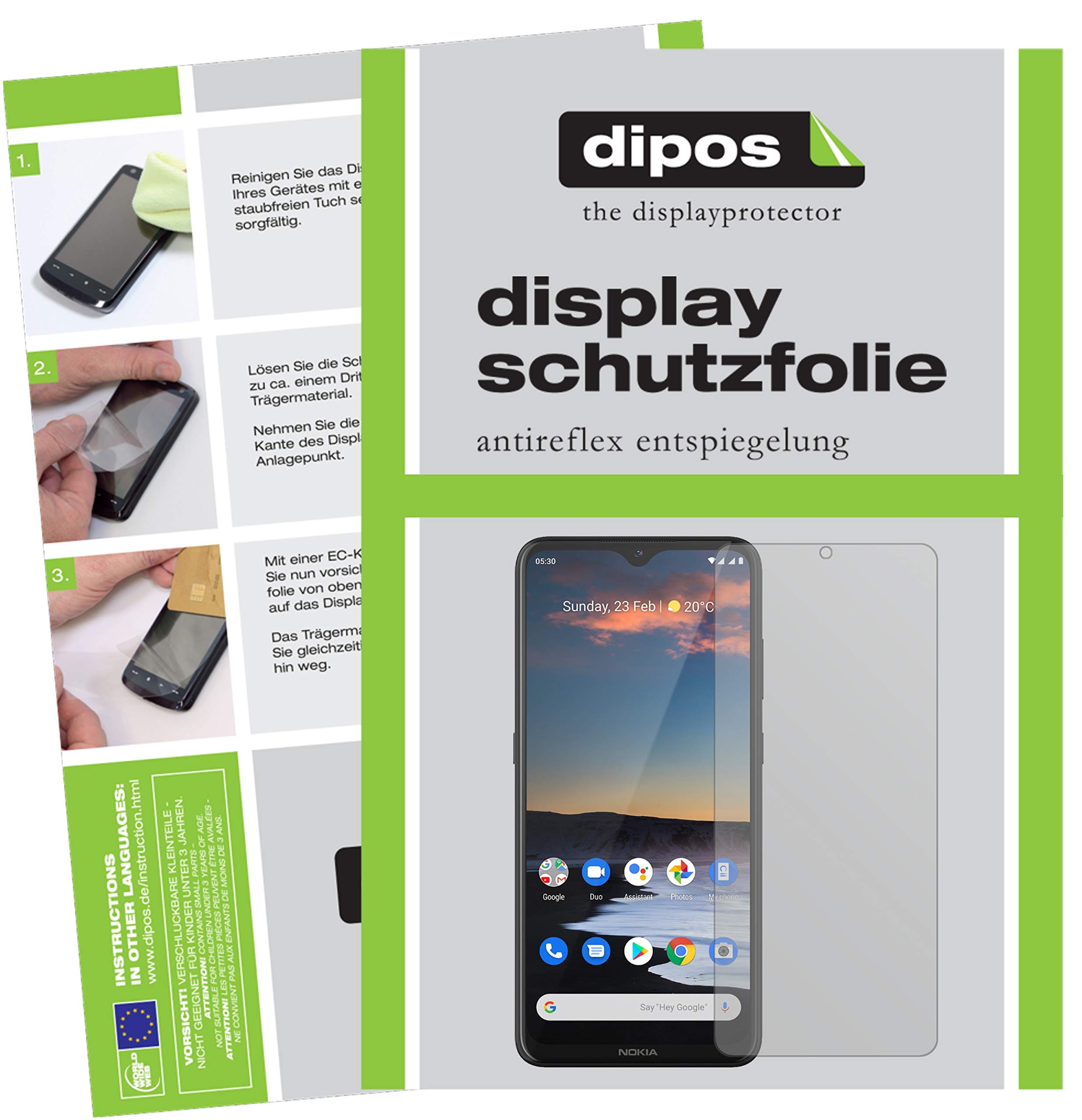 Dipos Pellicola Protettiva Privacy Per Nokia 5.3 – Filtro 4 Vie Antispia, Opaca, Made In Germany, Più Piccola Del Vetro
