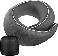 Vista 1 de Almohada para el Cuello de Avión, Espuma Viscoelástica 100% Pura, Almohada de Viaje para el Cuello, Soporte para el Cuello de Viaje, Diseño