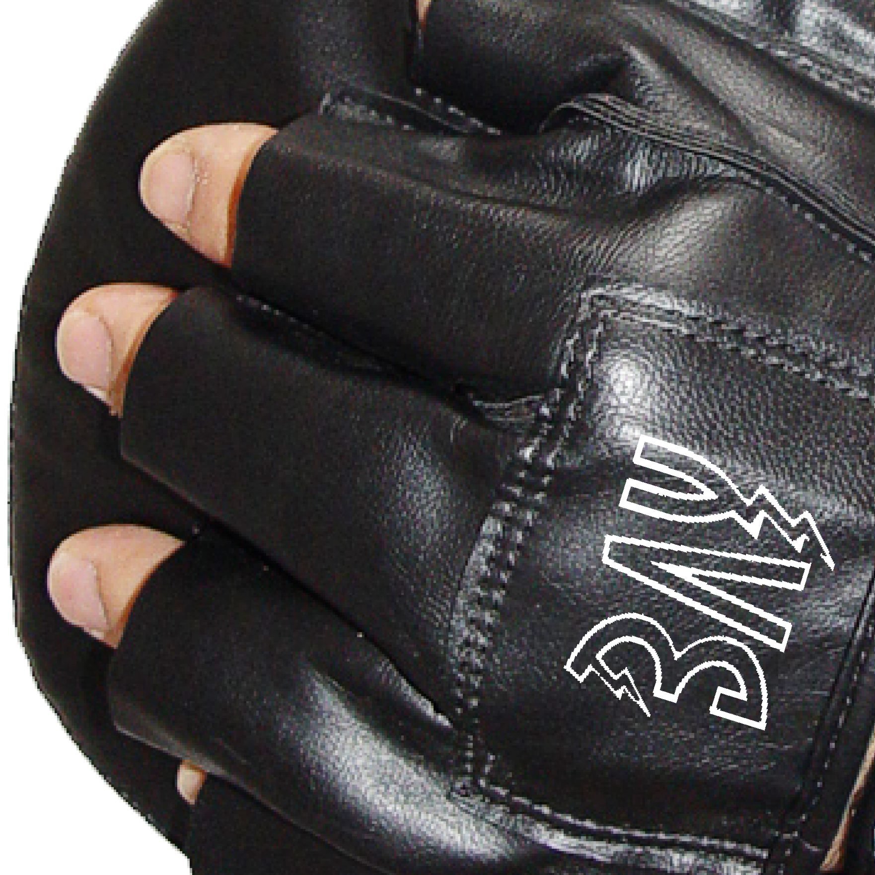 BAY Handpratzen aus Echtleder, Ergonomische Schlagpolster mit Vorkrümmung für Kampfsport, Schwarz-Solar Grün, 2 Stück
