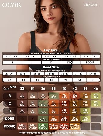 OEAK Women Wireless Jelly Bra Supportive Full Coverage Plus Bras