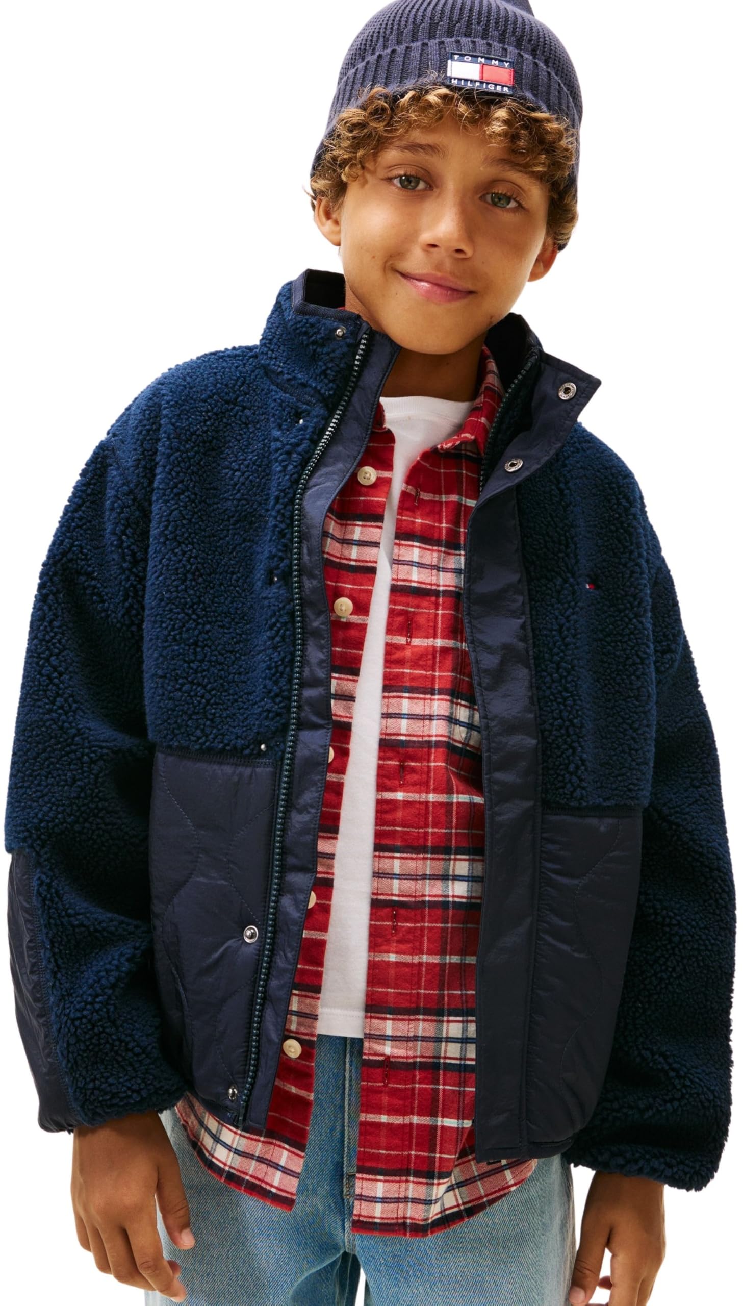 Tommy Hilfiger Jungen Teddy Quilted Bomber Kb0kb10081 Bomberjacke