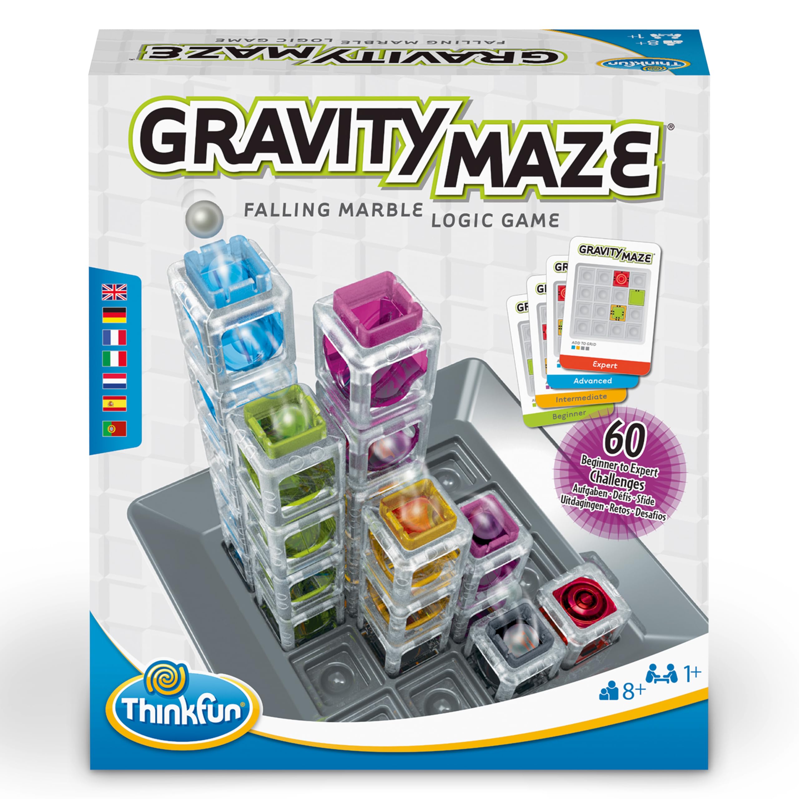 ThinkFun Gravity Maze Falling Marble Challenge Logic Brain Game and STEM Toys for Kids and Adults Age 8 Years Up - Gifts for Children - 3