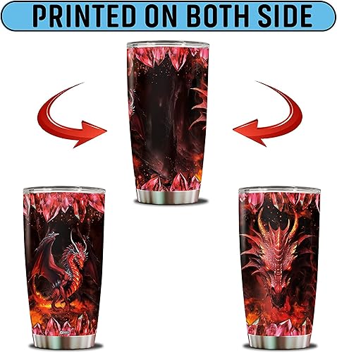 Vista 55 de Regalos vikingos personalizados para hombres, papá, taza de café aislada de acero inoxidable de 20 onzas, vaso térmico con tapa, regalo de Navidad