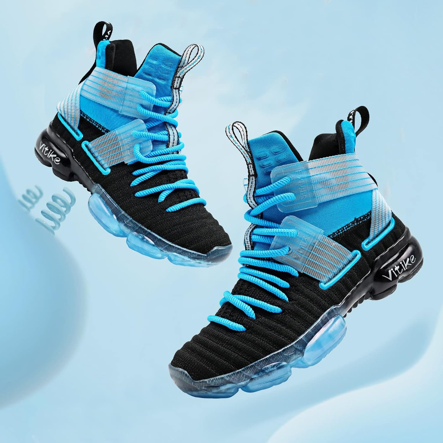 JMFCHI Kids Basketball Shoes High-top Sports Shoes Sneakers Durable Lace-up Non-Slip Running Shoes Secure for Little Kids Big Kids and Boys Girls - Image 6