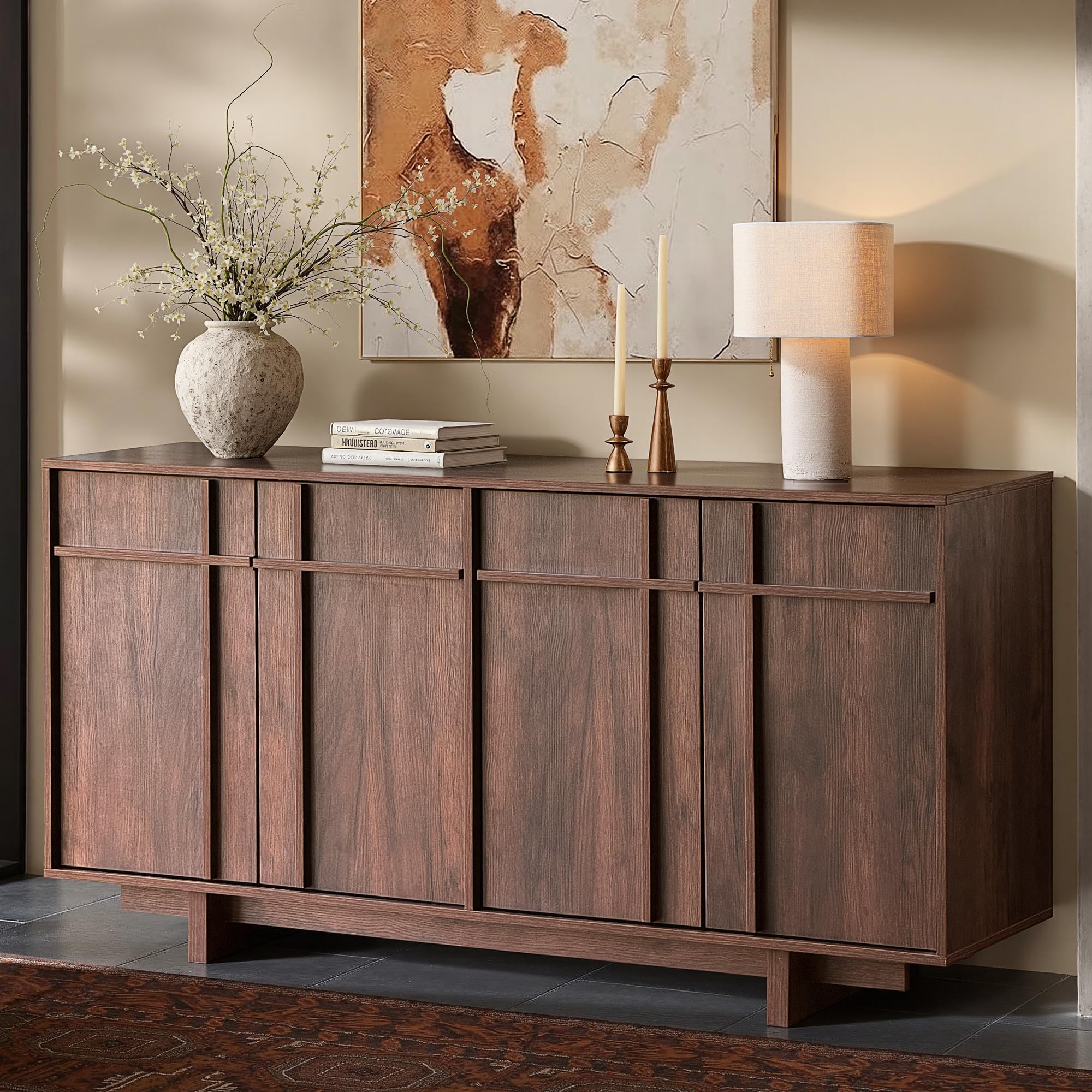 Mid-Century Walnut Credenza - 63"