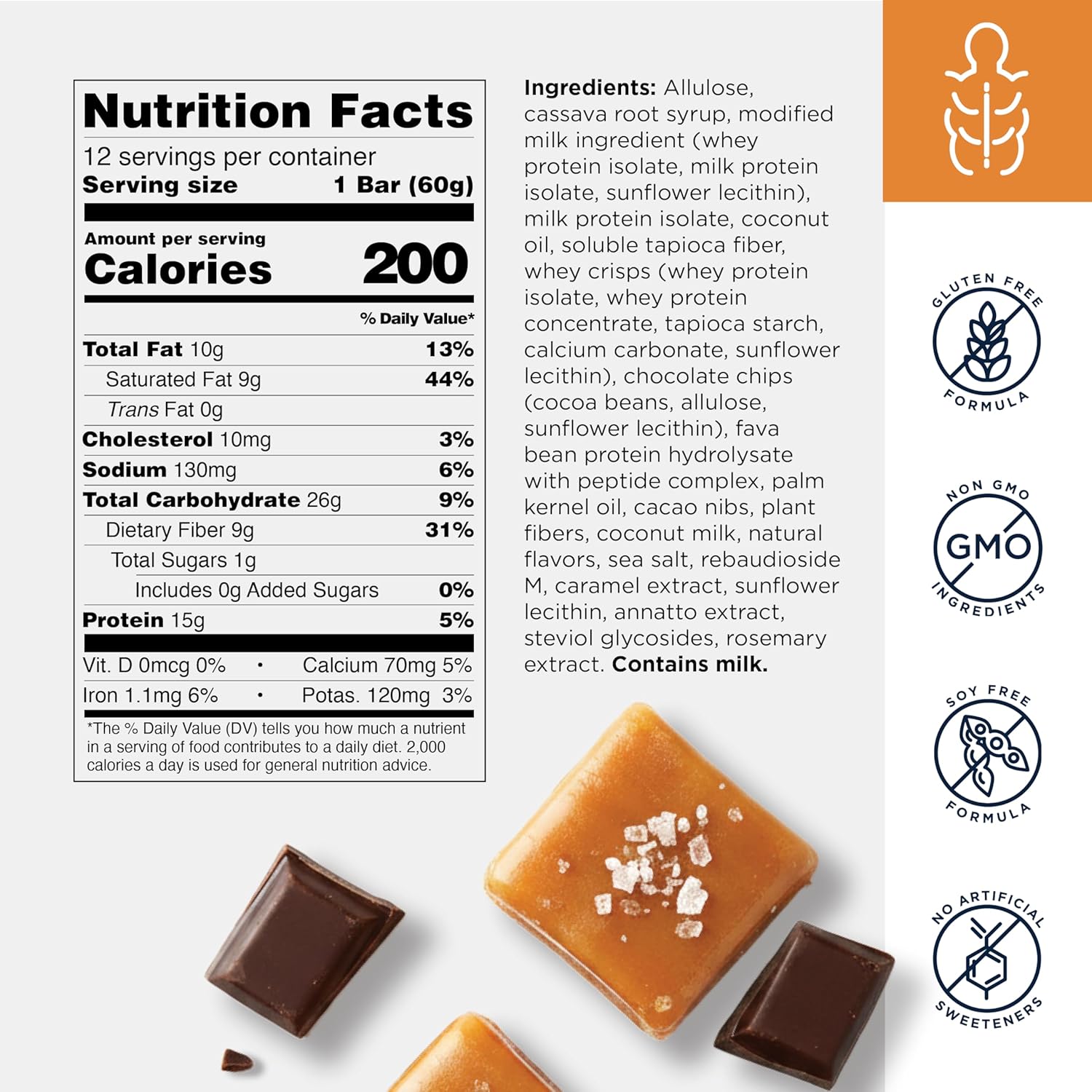 Designs for Health Performance Peptides Bars (12 Bars) | 15 g Whey Protein + 2.4 g PeptiStrong for Muscle & Endurance Support – Sweetened with Allulose – Vegetarian, Gluten-Free, Non-GMO, <1 g Sugar