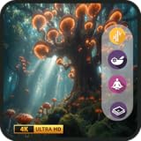 マッシュルームヘイブンナイト - フルートと森の眠りのアンビエンス