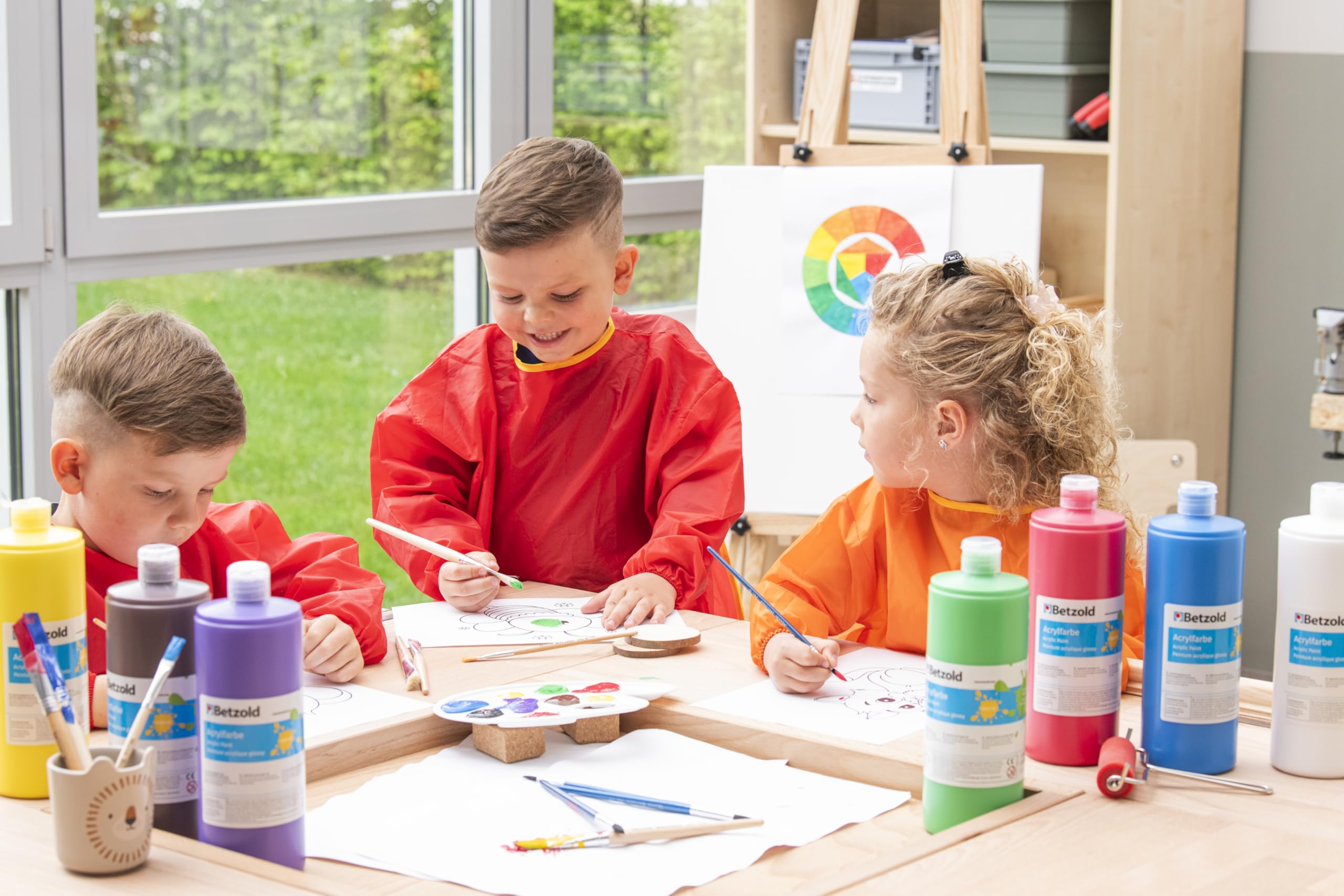 Betzold Acrylfarben 8er-Set - hohe Deckkraft mit Glanzeffekt Kunst-Ausstattung