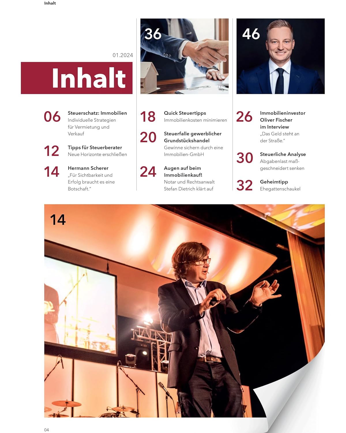 Burkhard Küpper - Steuern Nein Danke - Das Magazin | Steuern sparen mit Immobilien | Im Interview: Hermann Scherer | Smartes Investment - Immobilien im Ausland | Augen auf beim Immobilienkauf - Tipps