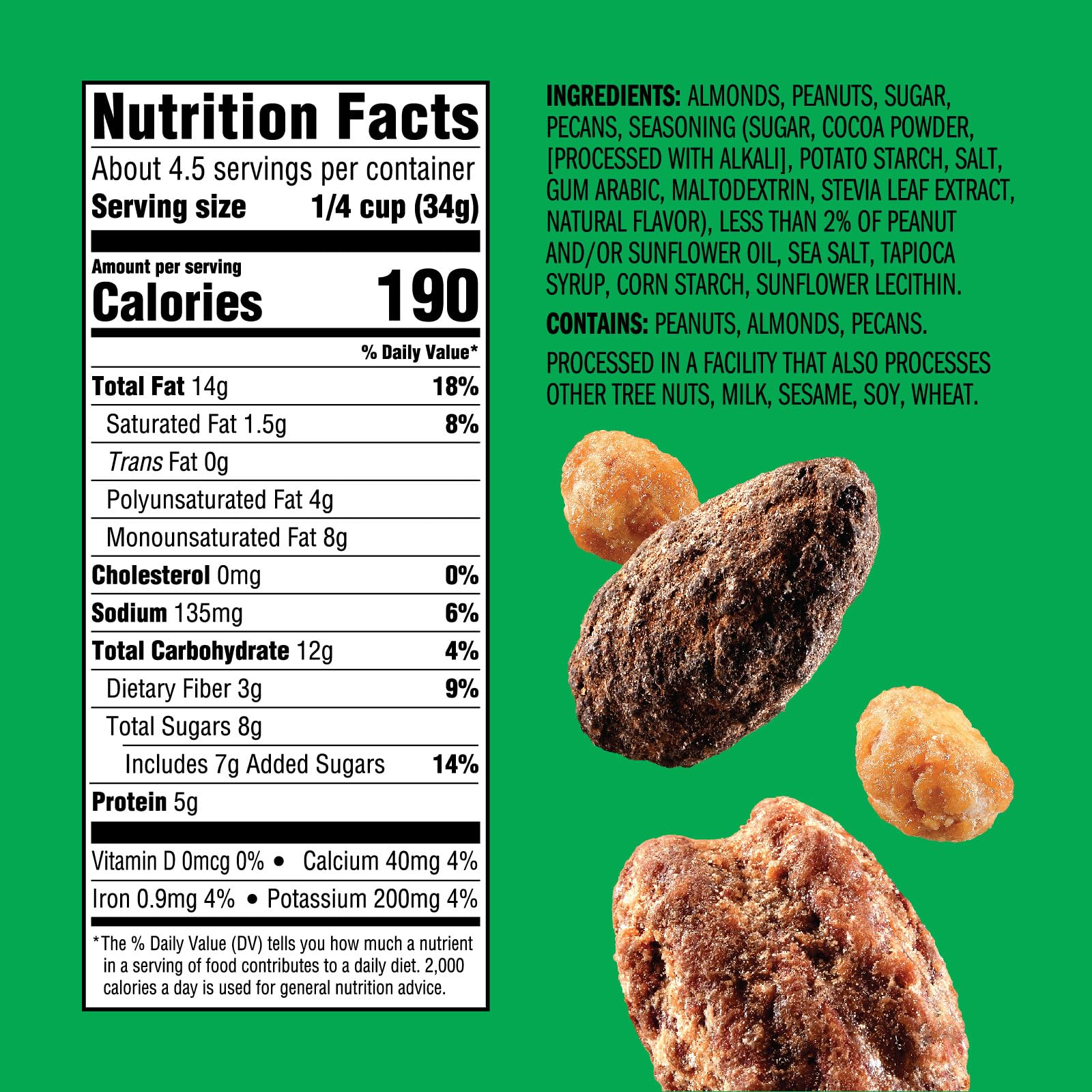 Amazon.com : Emerald Nuts Chocolate Peanut Crunch Mixed Nuts (1