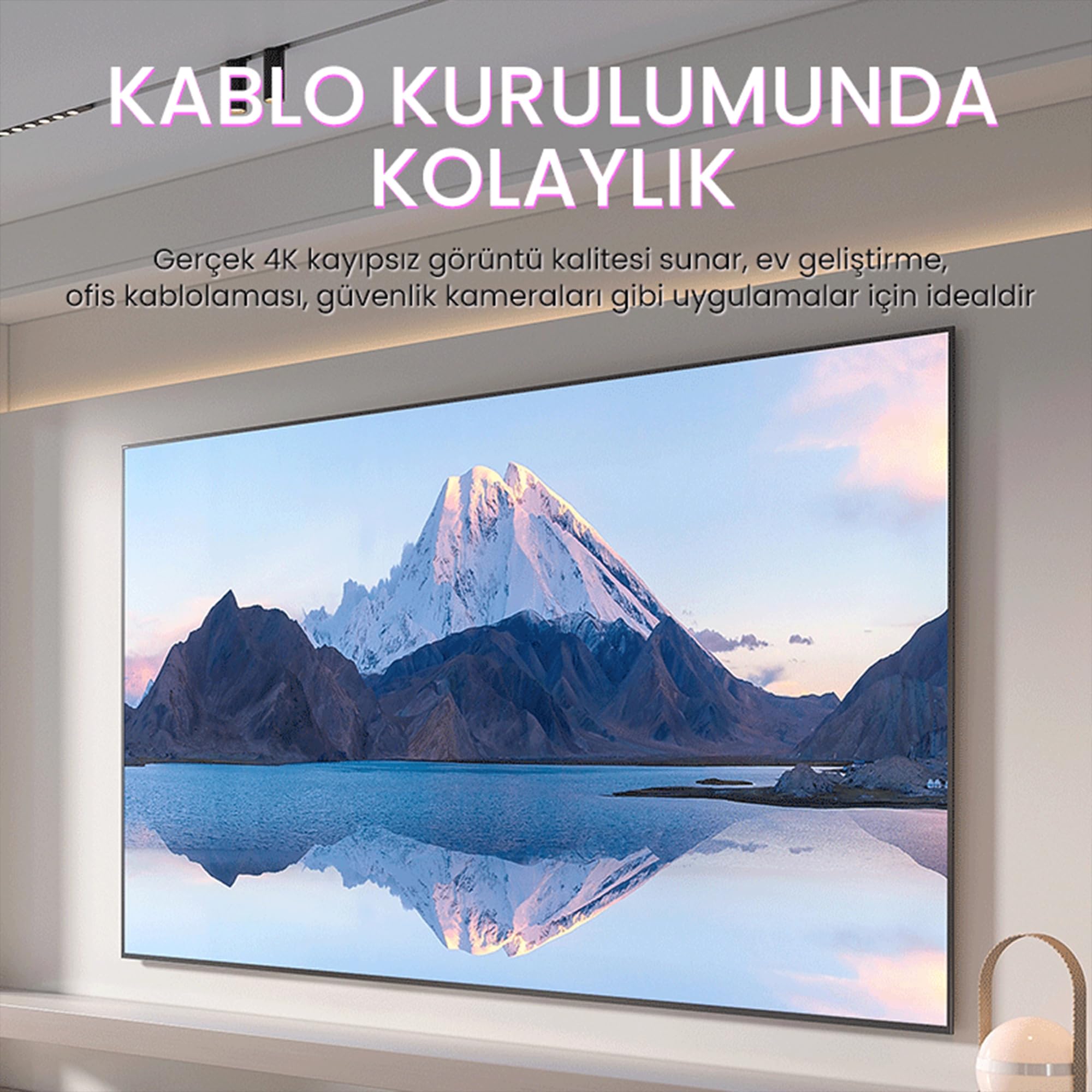 Veggieg V-H107 18Gbps HDR 4K 60Hz 3D HDMI 2.0 Kablo 1.5 Metre