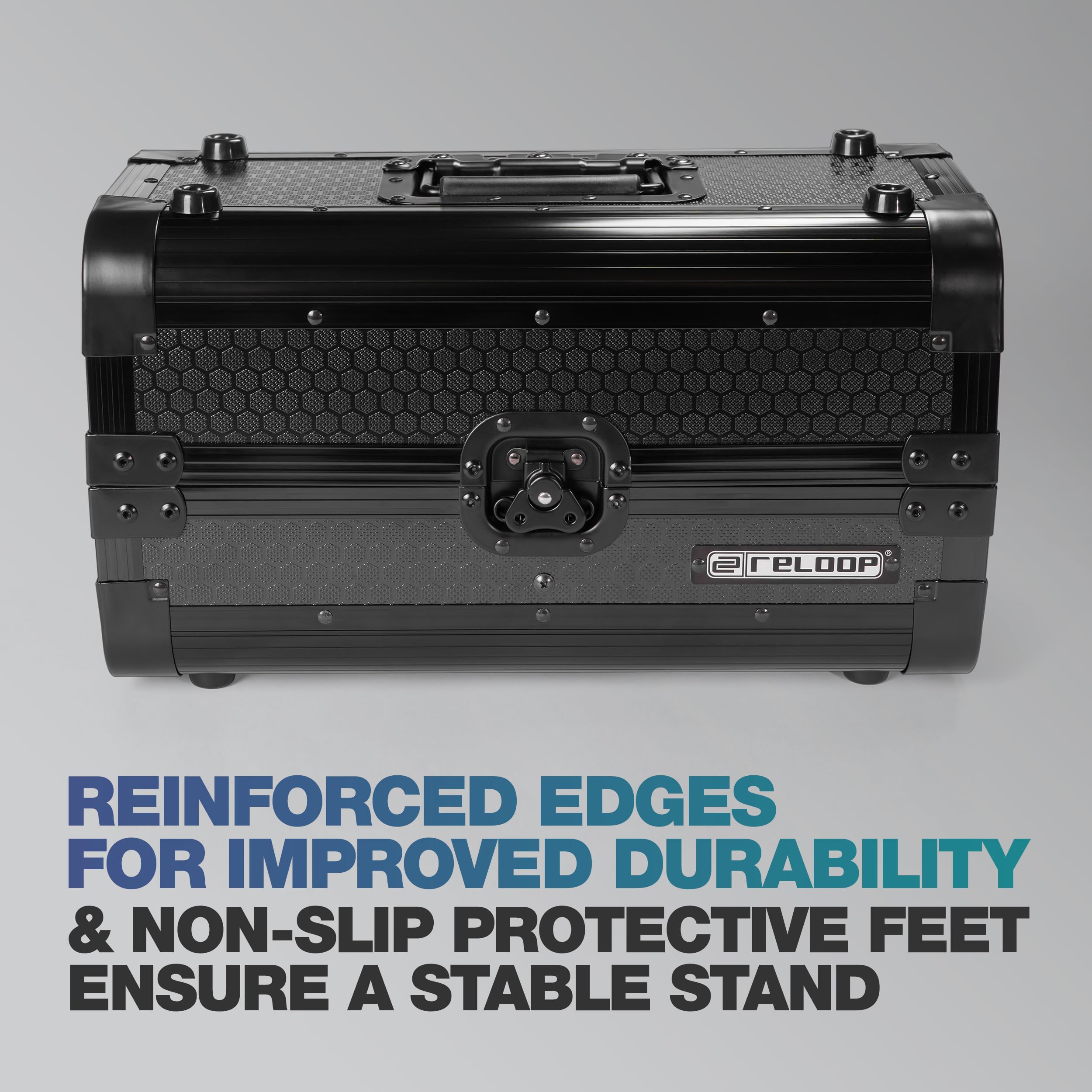 Reloop 7'' Record Case 150 Black - Custodia classica per vinili da 7″ dal design robusto e professionale