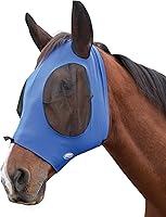 Vista 14 de WeatherBeeta Deluxe Stretch Bug Eye Saver con orejas, cazador/negro, completo