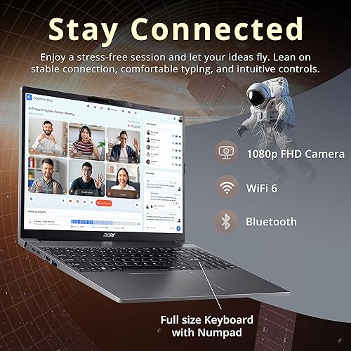 Miniatura 7 de Acer Aspire 3 Slim Essential Laptop, pantalla Full HD de 15.6 pulgadas, 20 GB de RAM, almacenamiento SSD de 1 TB, procesador Intel Core i3, Ethernet