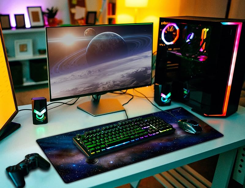 excovip Nagy Méretű Egérpad Irodai és Gamer Használatra - Precíziós Asztali Alátét PC Játékosoknak, Puha Felülettel, 700 x 300 mm