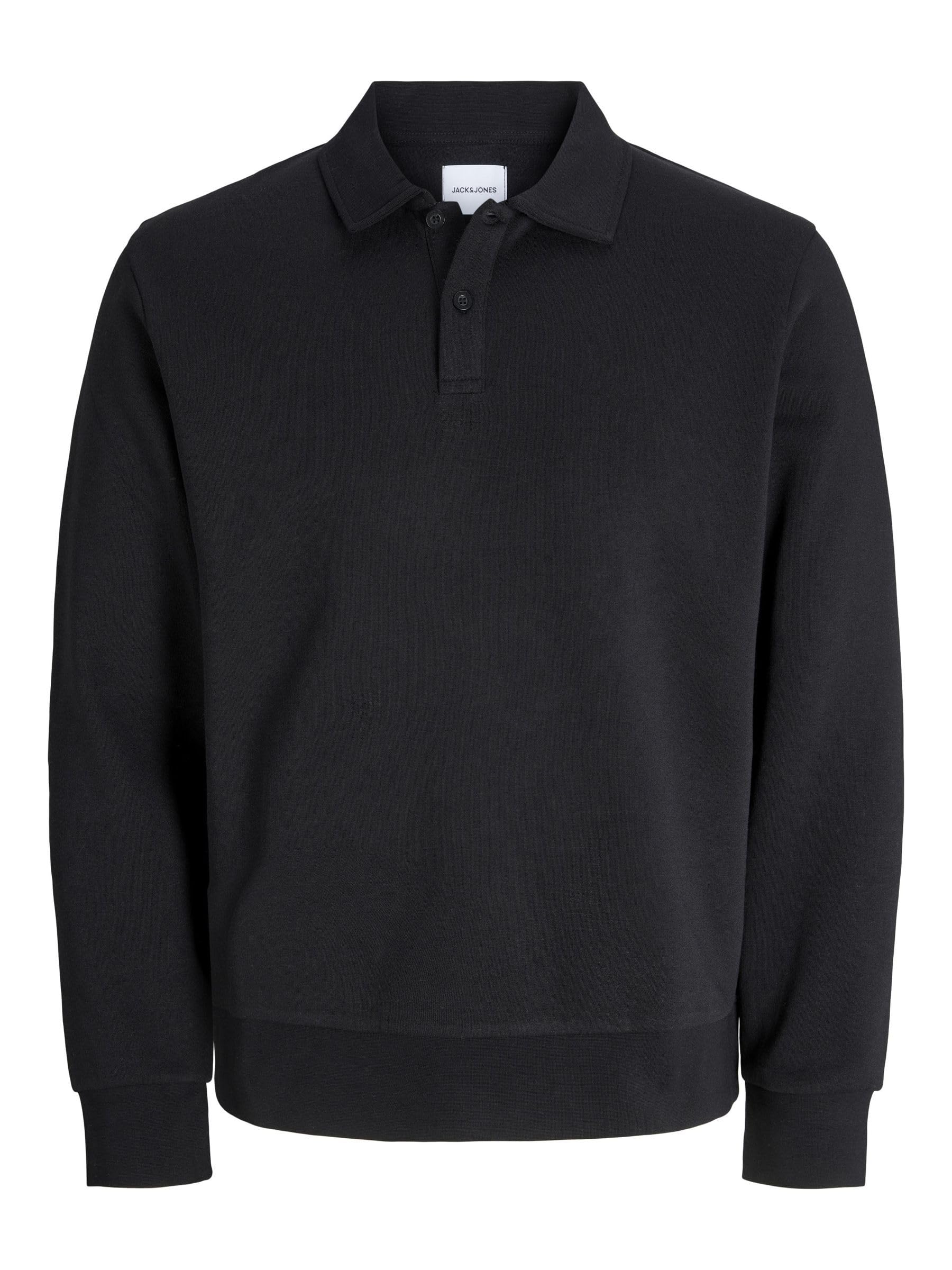 Jack And Jones Men's Black Bradley Sweat Polo in Size 2XL, Sports Direct