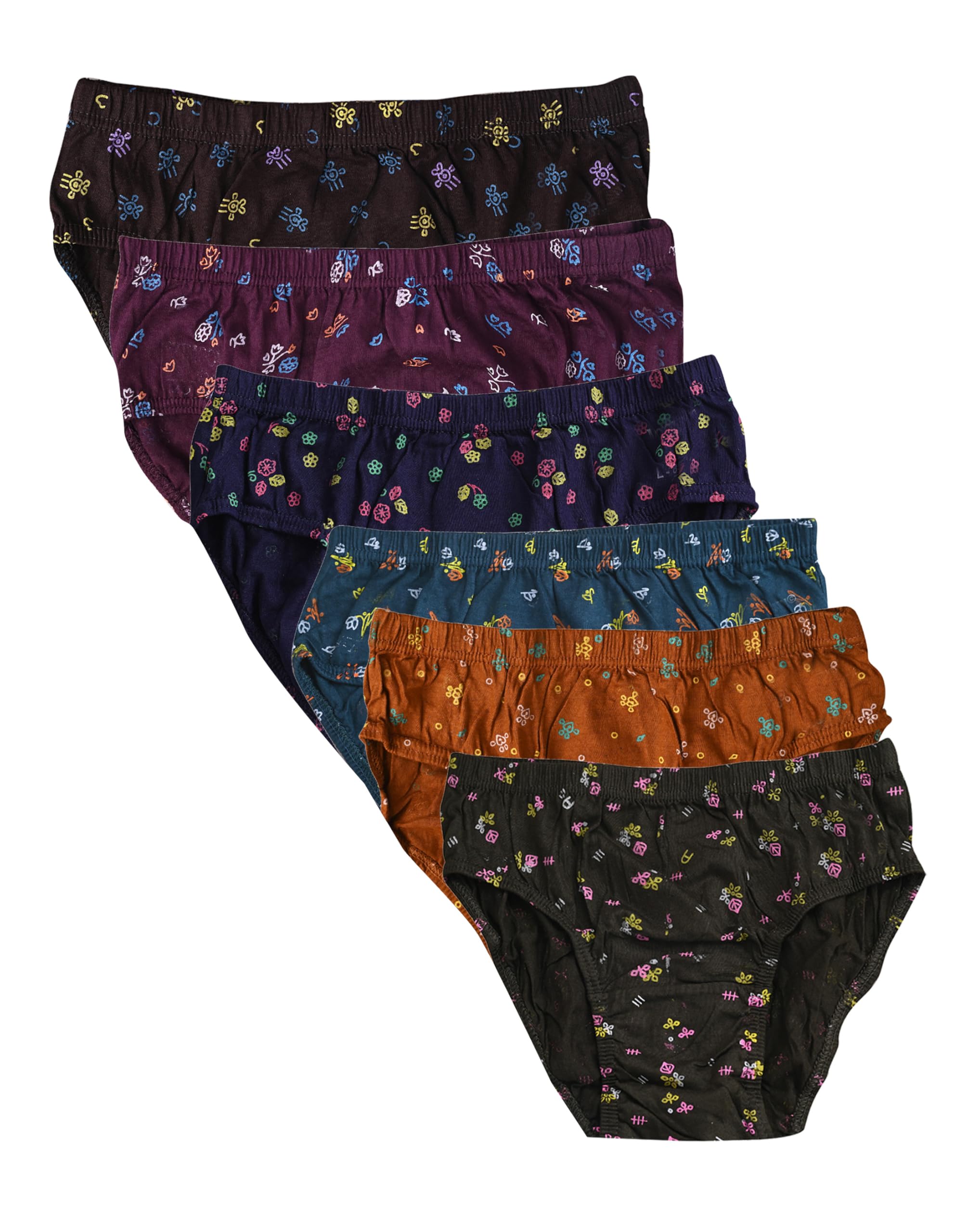 samwar Women's Multicolor Cotton Hosiery Printed Panty, Briefs for Ladies Combo-picture-11