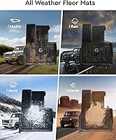 Vista 134 de 3W Alfombrillas de suelo aptas para Benz E-Class 2017-2023 TPE para todo tipo de clima, ajuste personalizado para E300, E320, E400, E350, E63, E550