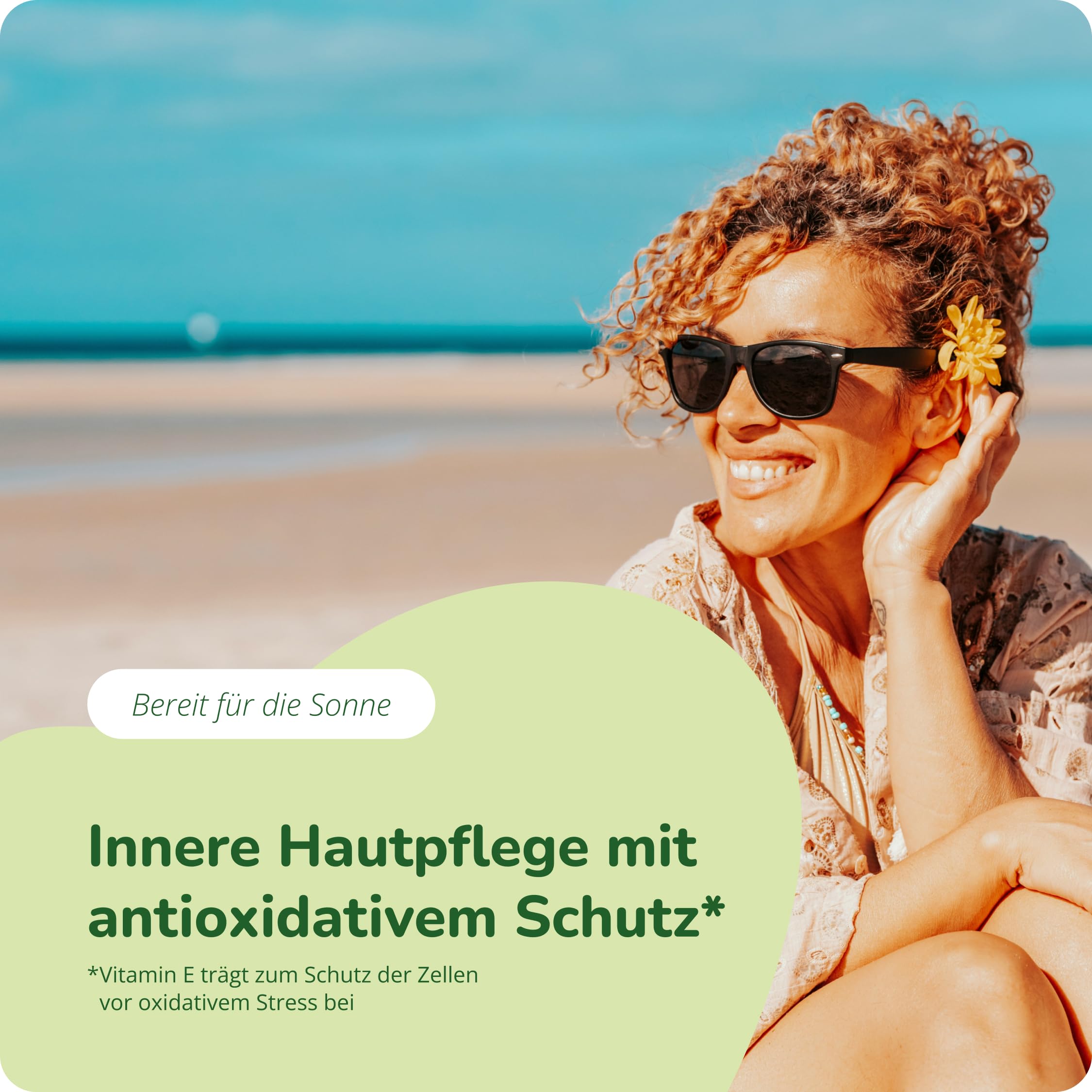 Sun Care Komplex Vegavero | 180 Kapseln | Bräunungskapseln | Beta Carotin, Vitamin E, Olivenblattextrakt, Tyrosin, Lycopin, Zink, Kupfer | Vegan & Ohne Zusätze