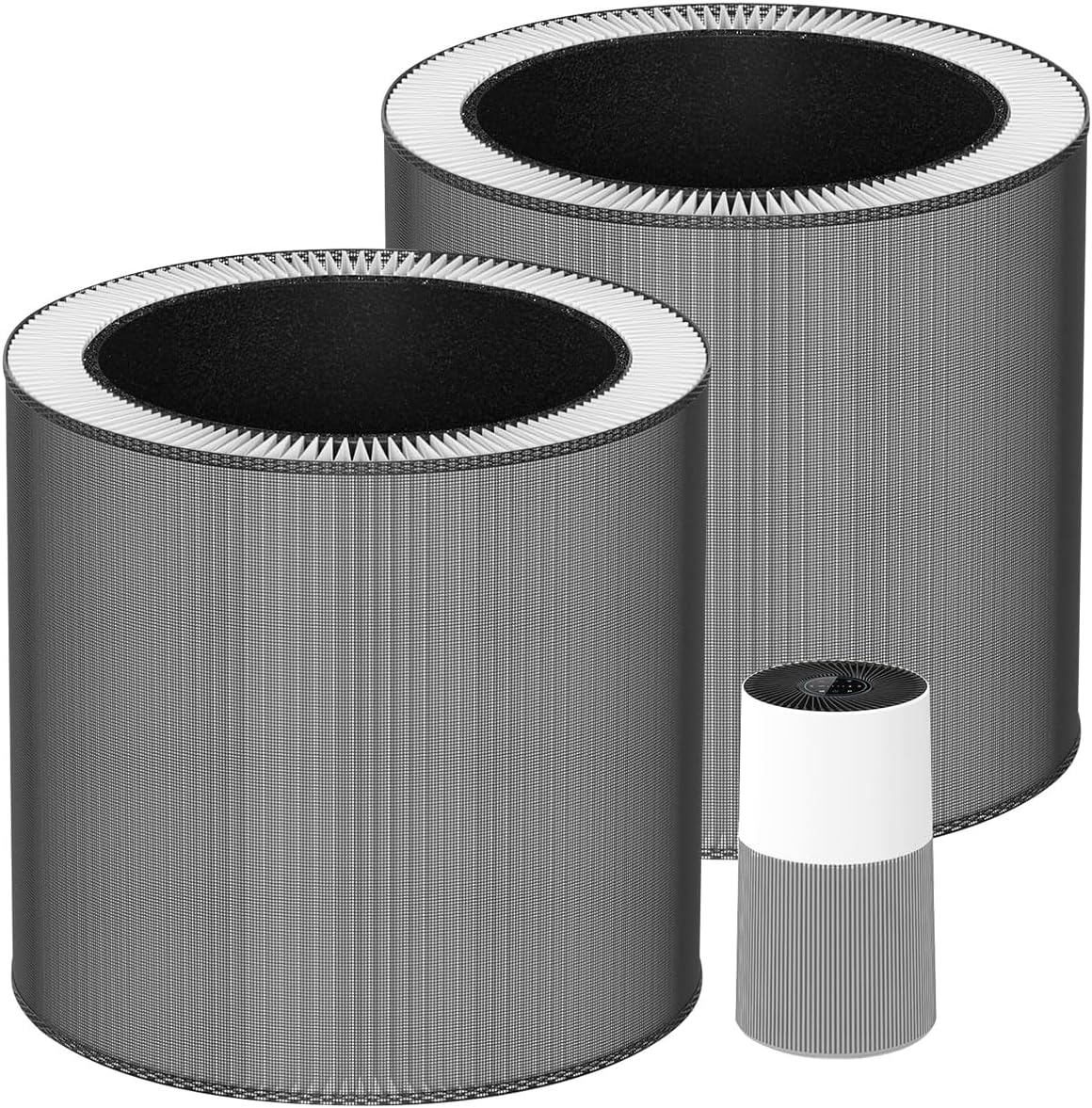 C610 Replacement Filter Z Compatible with Winix C610 Air Purifier, Part# 1712-0121-00, 3-in-1 Filter with Activated Carbon, 2 Pack