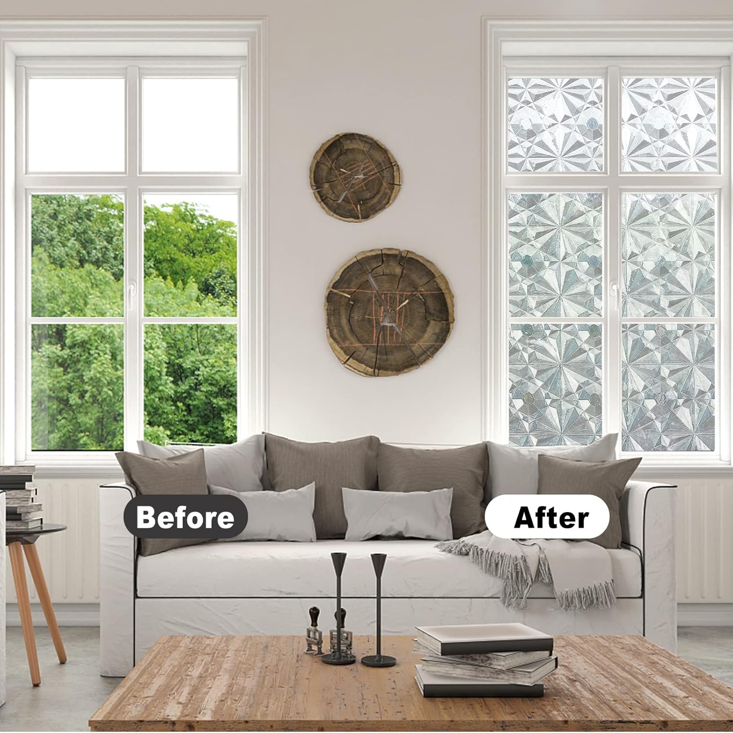 NBEADS About 4.37 Yards(4 M) Window Privacy Film, 15.7" Privacy Window Clings No Glue Static Cling Window Sticker Glass Window Decals for Office and Home Decoration, Frosted White