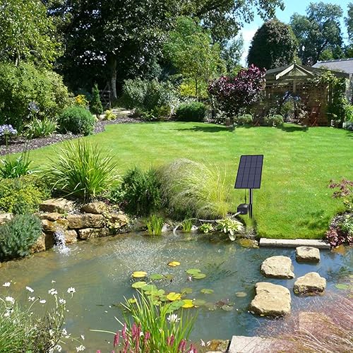 Miniatura 6 de Andoer Oxigenador solar de estanque de 2 W, bomba de oxígeno solar enchufable, oxigenador de peces, aireador de oxígeno para acuario, bomba de aire,