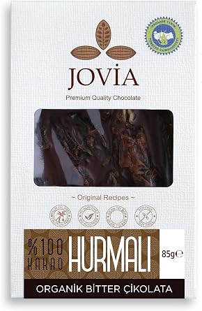 JOVIA Organic Chocolate - 100% Dark Date 85 gr